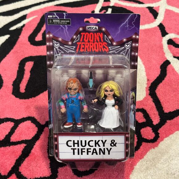 NECA Toony Terrors: Chucky & Tiffany – Child’s Play Action Figures – Sealed - Picture 1 of 4